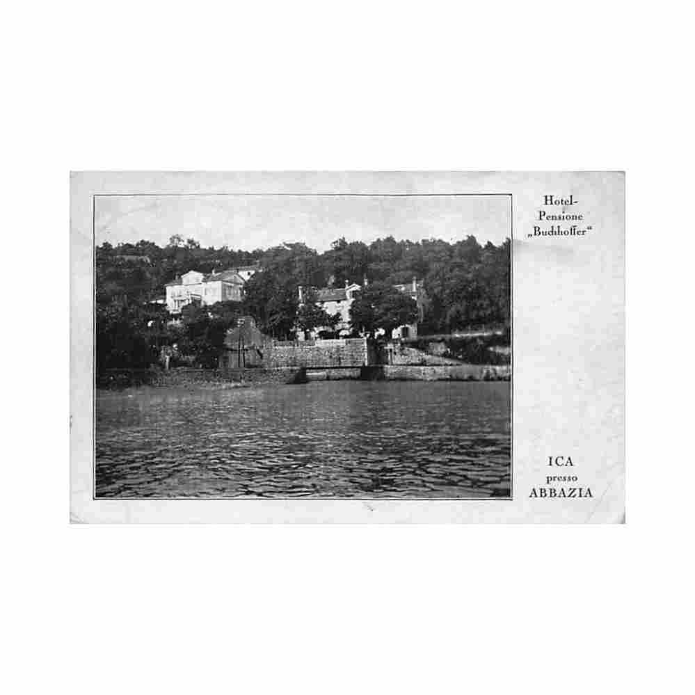 croatia ika ica presso abbazia hotel pensione buchhoffer Vintage A4 Photo Print