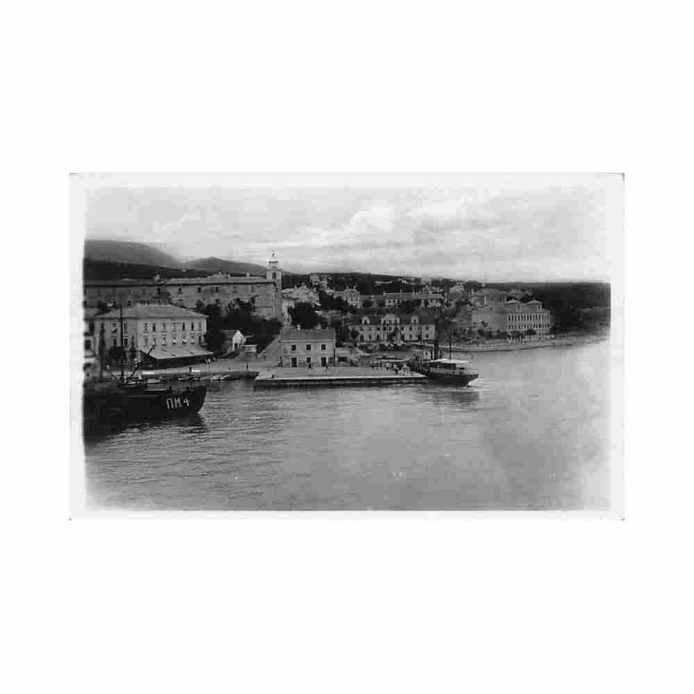 croatia kraljevica panorama Vintage A4 Photo Print