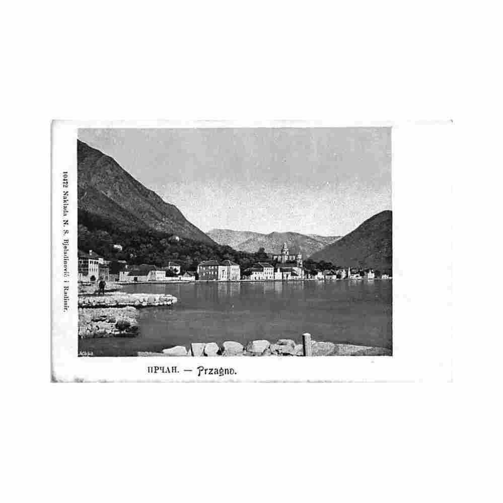 croatia prcanj perzagno view from the sea prcanj perzagno view from the sea Vintage A4 Photo Print