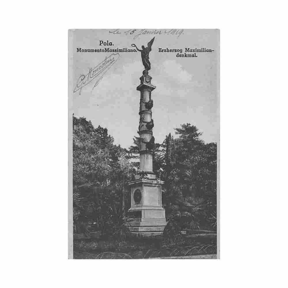 croatia pula pola monumento massimiliano Vintage A4 Photo Print