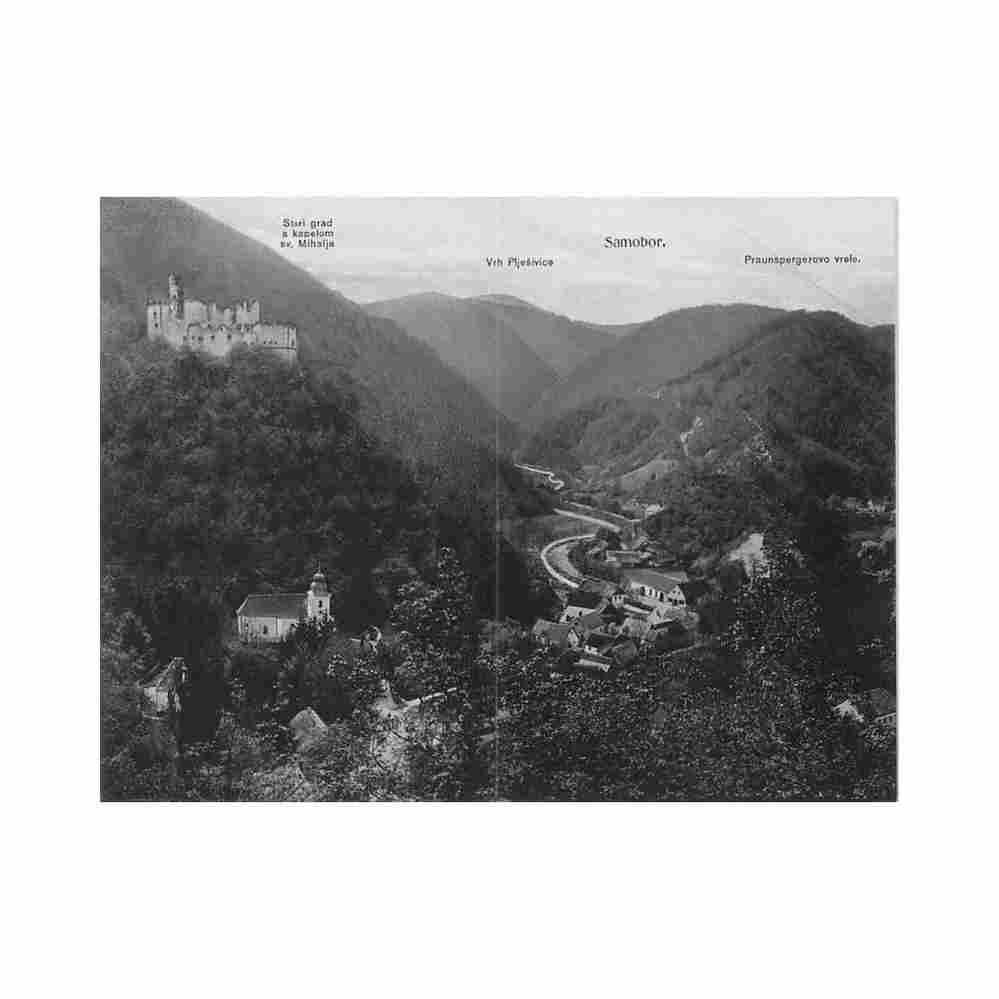 croatia samobor general view double see scans for condition m novak 8684 Vintage A4 Photo Print