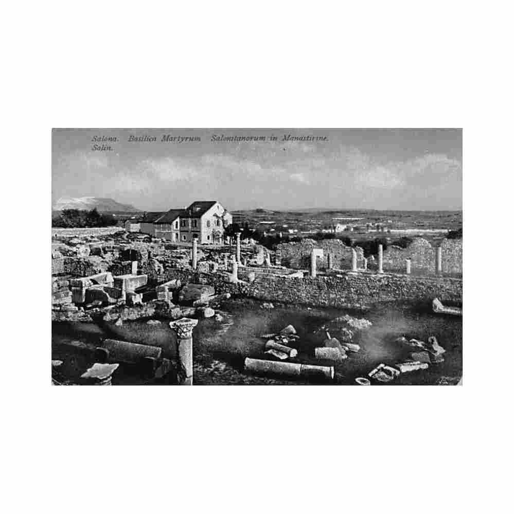croatia solin basilica martyrum Vintage A4 Photo Print