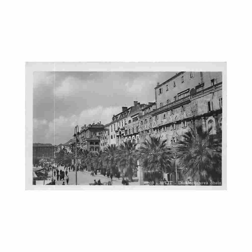 croatia split dioklecijanova obala Vintage A4 Photo Print