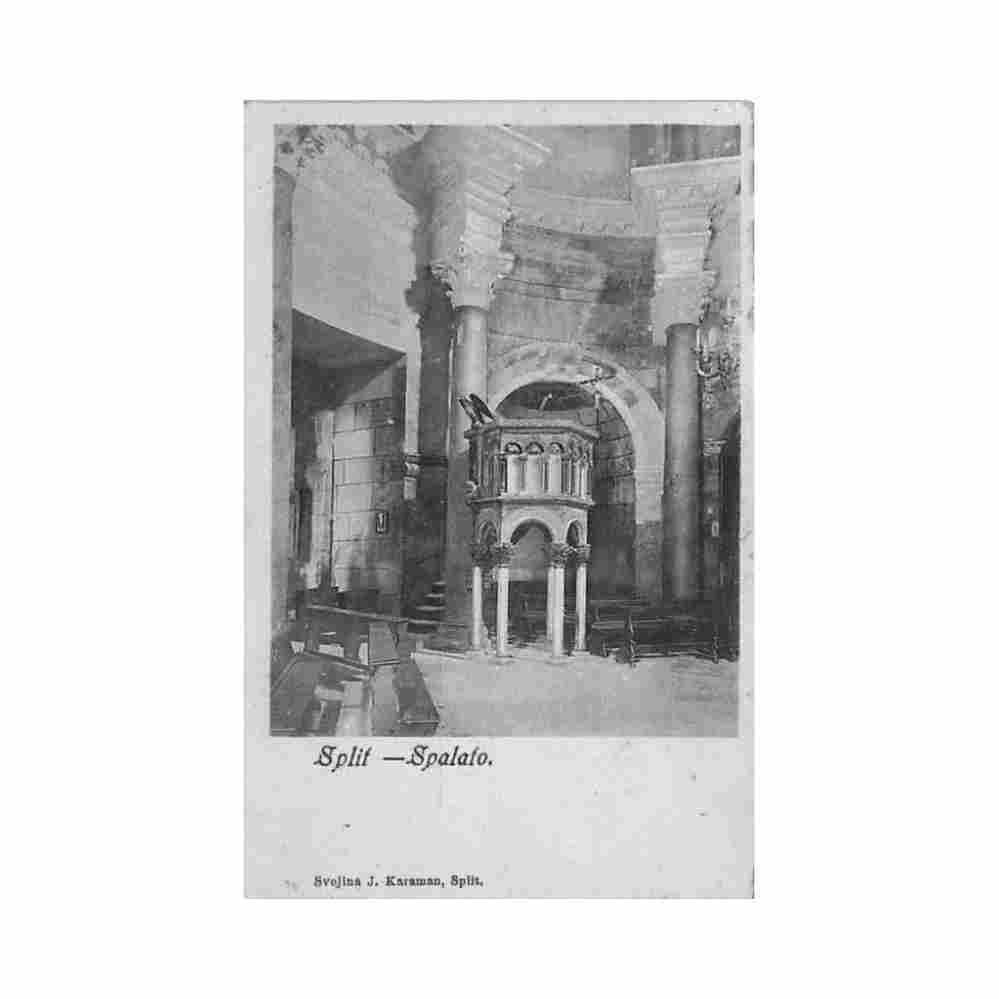 croatia split spalato l interno del duomo l interno del duomo Vintage A4 Photo Print