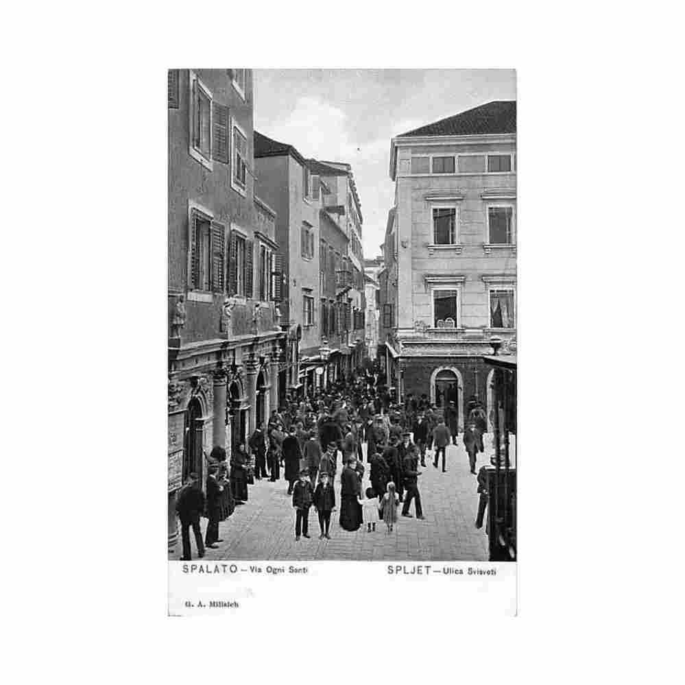 croatia split spalato ulica svisveti Vintage A4 Photo Print