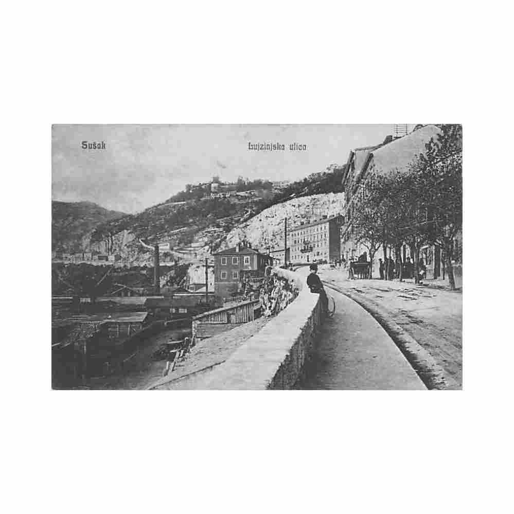 croatia susak lujzinjska ulica Vintage A4 Photo Print