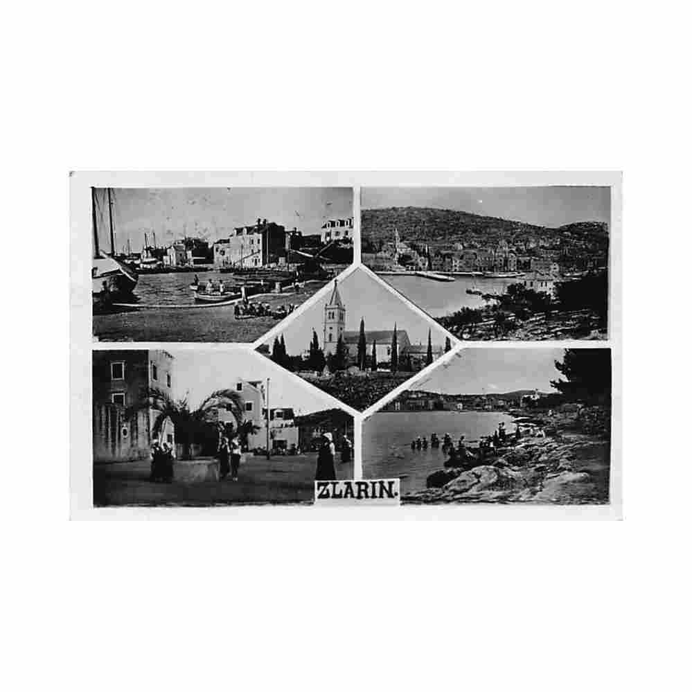 croatia zlarin multi views year 1936 Vintage A4 Photo Print