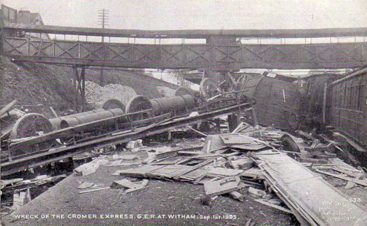 cromer express derailmentVintage 1880s 1900s A4 Photo Print