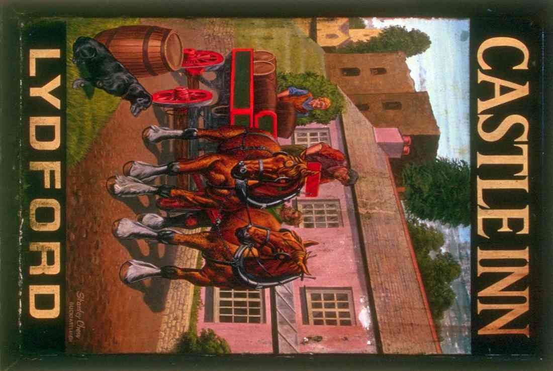 cropped English Pubs 340015 Castle Inn Lydford Devon A4 Photo Print