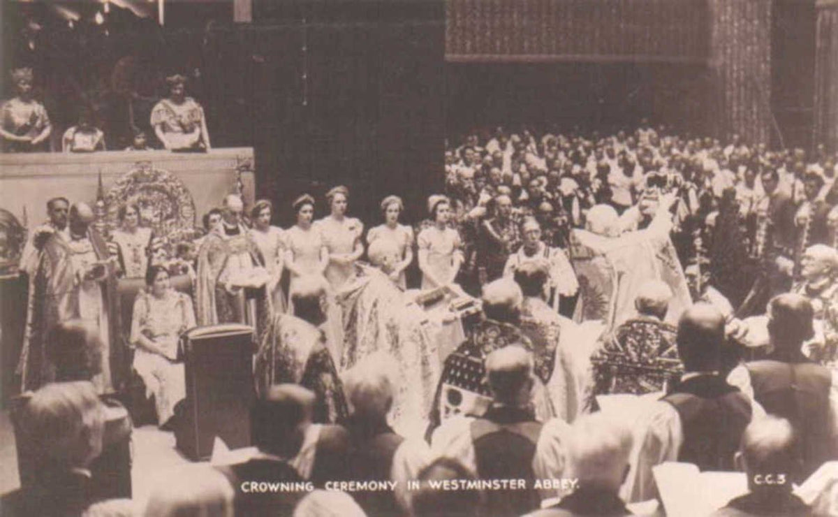 crowning ceremony westminsterVintage 1880s 1900s A4 Photo Print