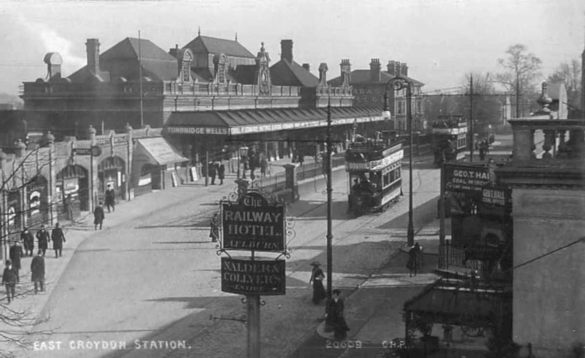 croydon station tramVintage 1880s 1900s A4 Photo Print