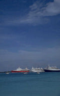 cruise ships caribbean 1980s 1990s A4 Photo Print