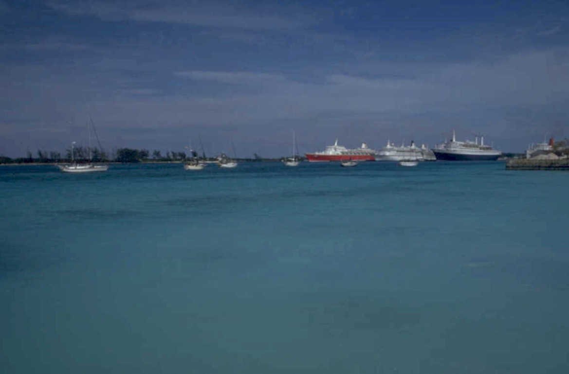 cruise ships sea 1980s 1990s A4 Photo Print