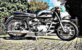 crusader motorbike A4 Photo Print