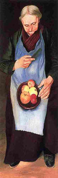 cso Old Woman Peeling Apple Art A4 Photo Print