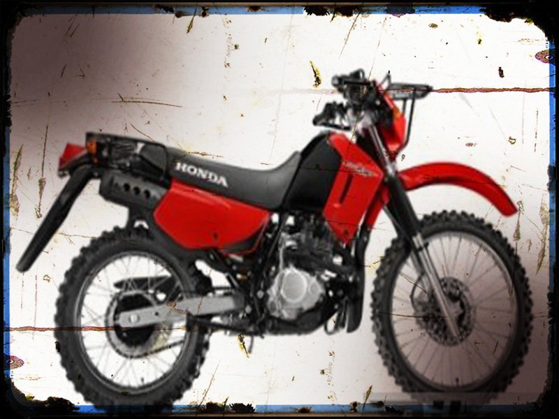 ctx200 a bushlander A4 Photo Print Motorbike Vintage Aged