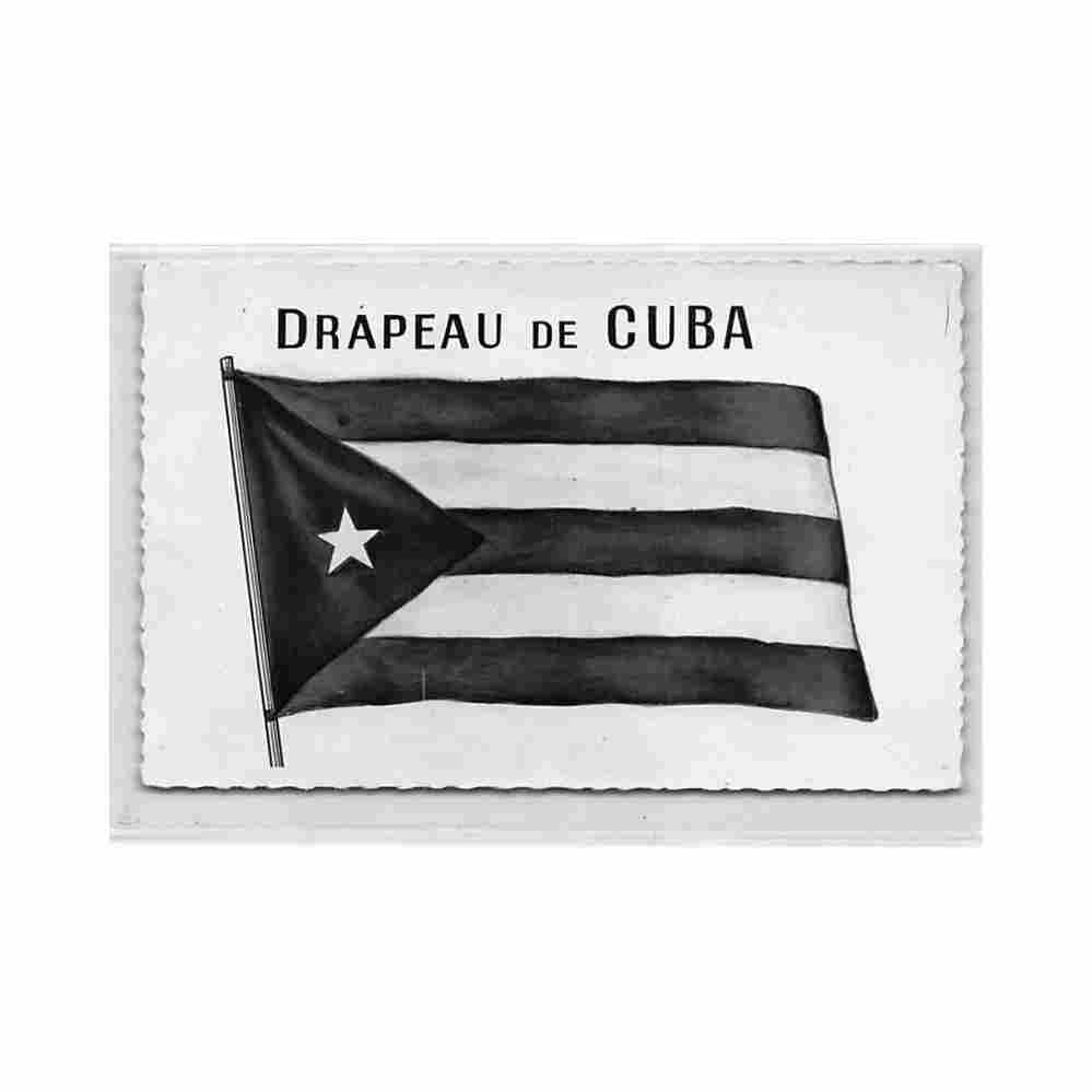 cuba bandera cubana ed jomone Vintage A4 Photo Print