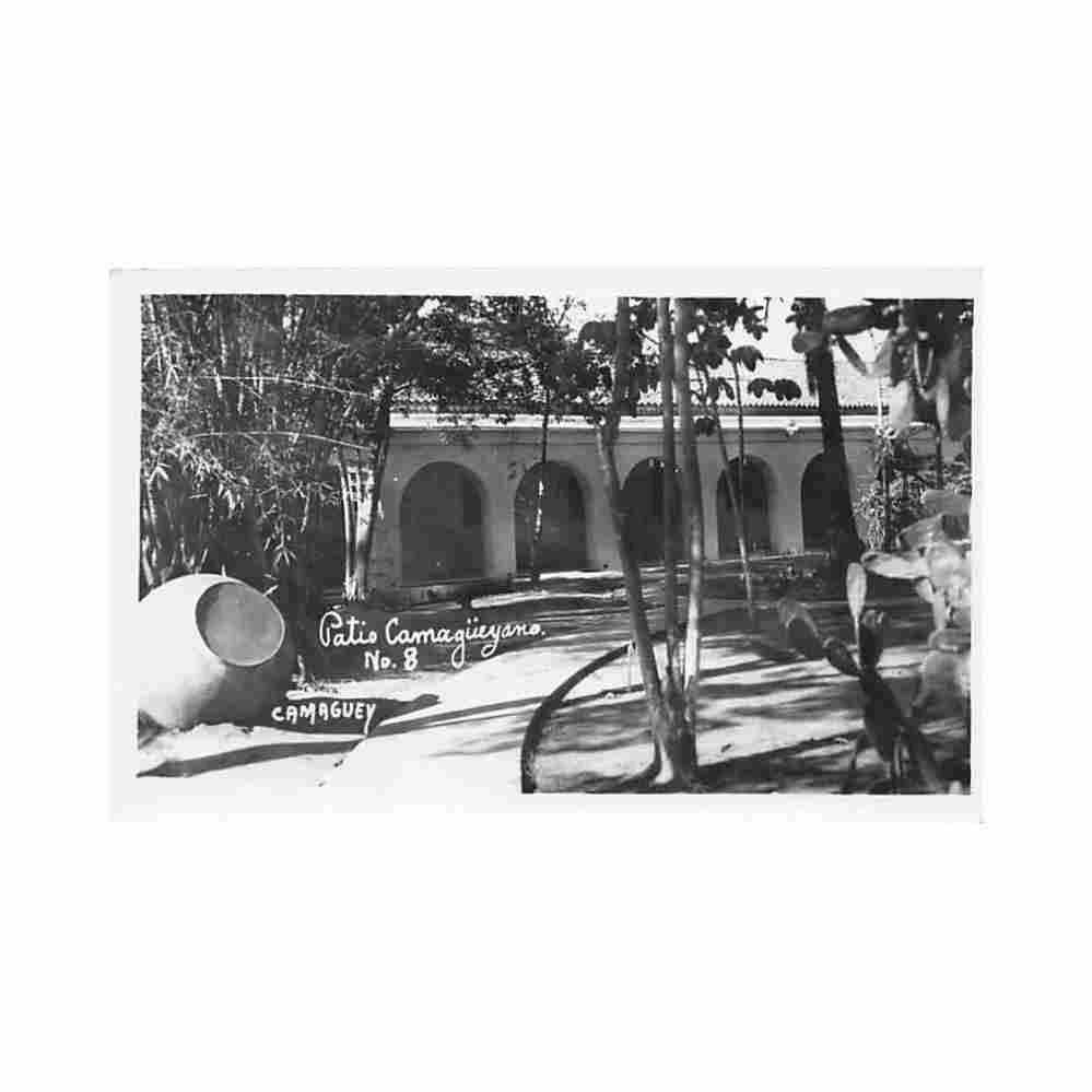 cuba camaguey patio camagueyano ed desconocido 8 Vintage A4 Photo Print