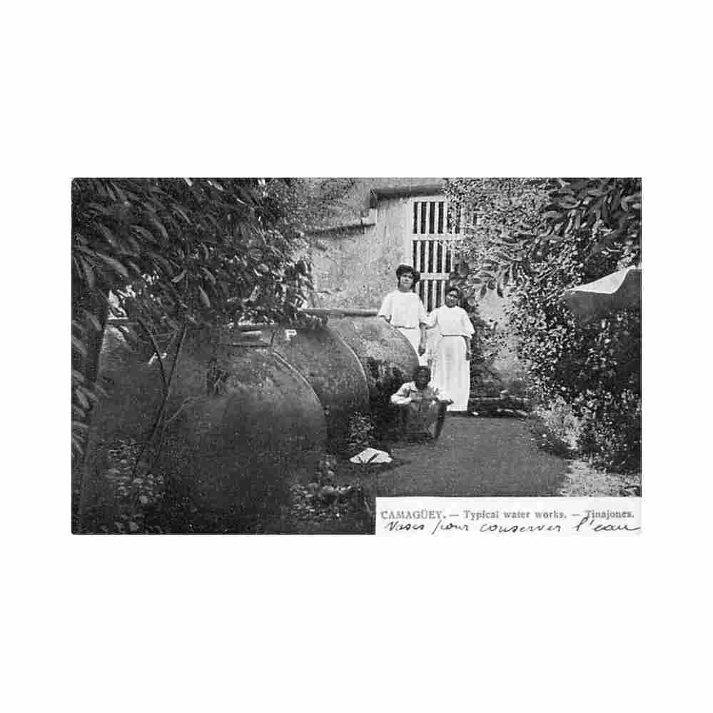 cuba camaguey tinajones ed desconocido Vintage A4 Photo Print