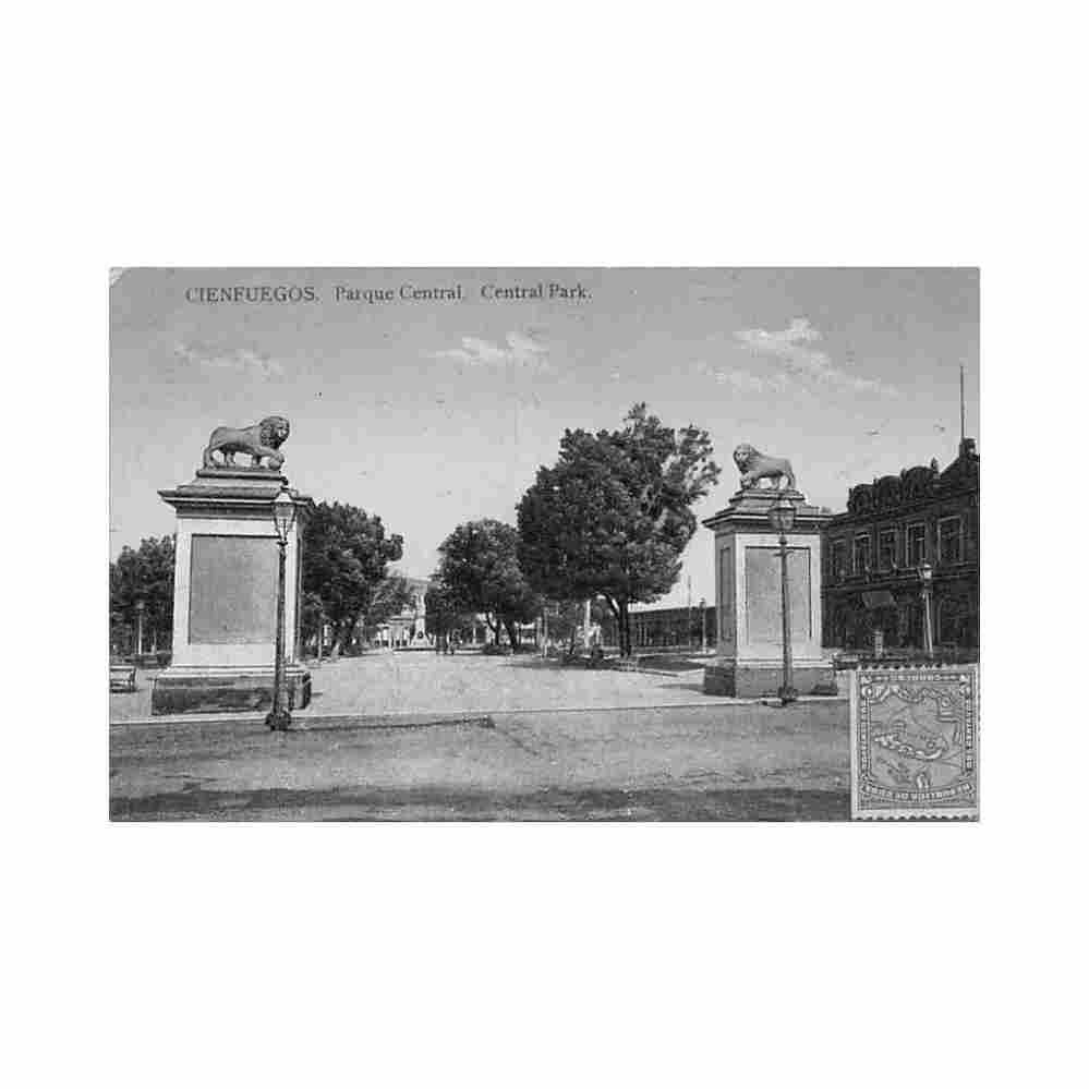 cuba cienfuegos parque central ed el arte 52 Vintage A4 Photo Print