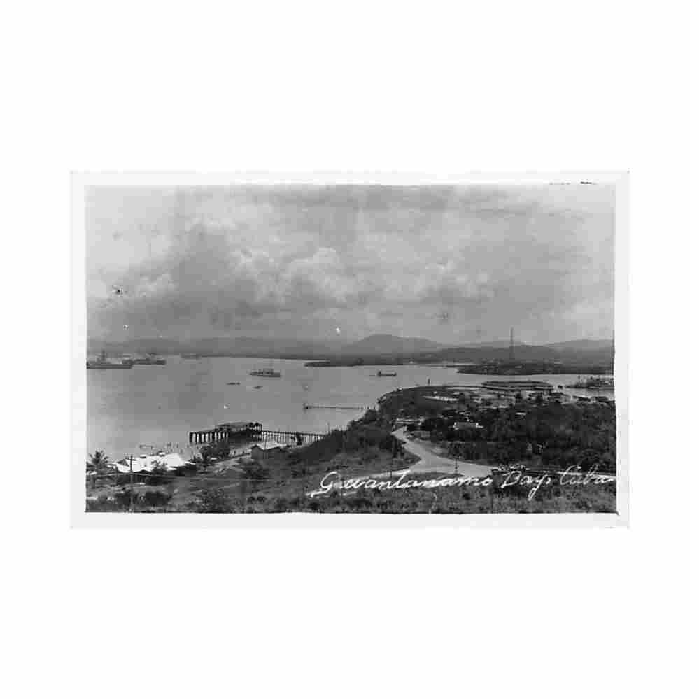 cuba guantanamo bay general view ed desconocido Vintage A4 Photo Print