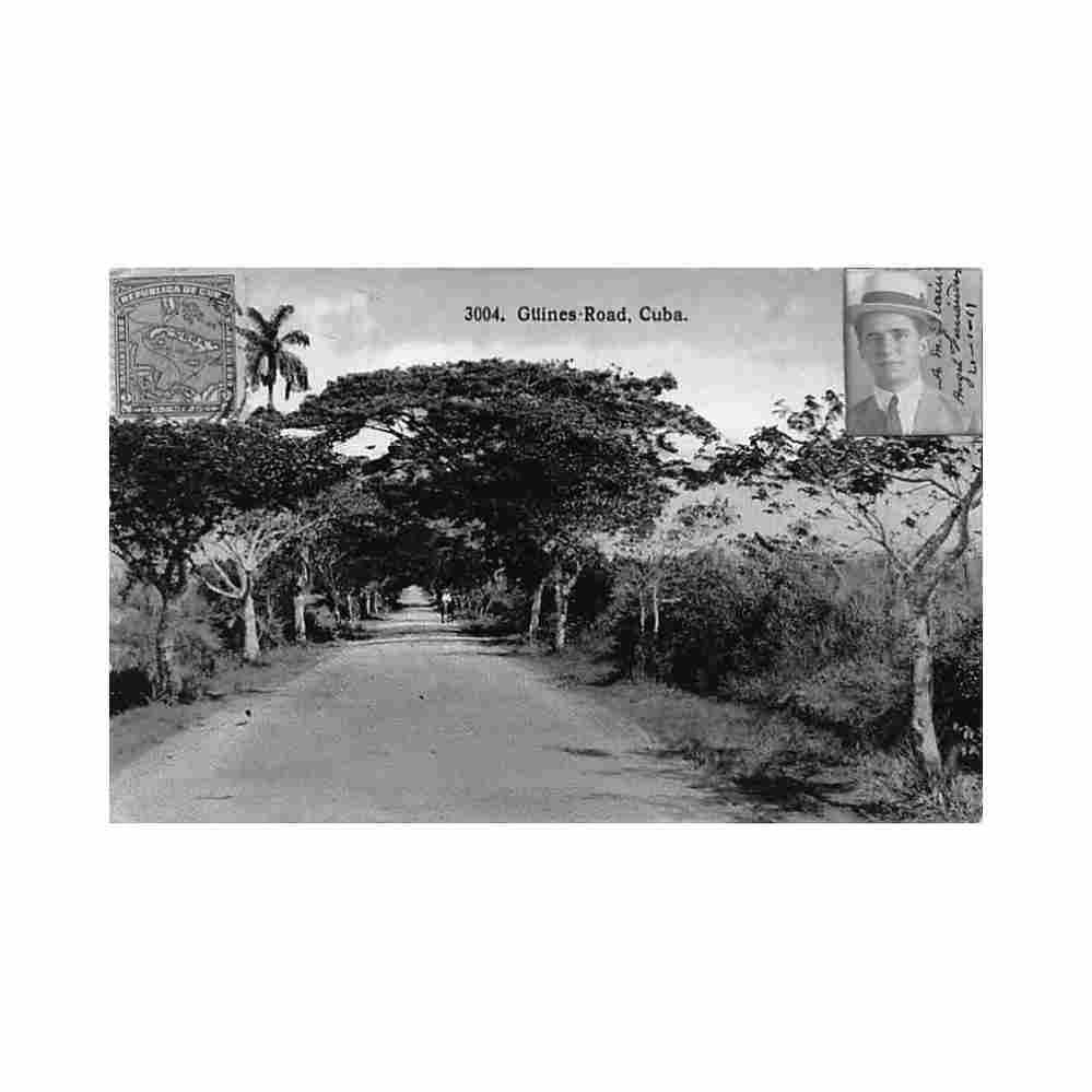cuba guines road ed el arte Vintage A4 Photo Print