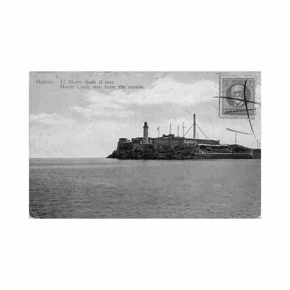 cuba la habana el morro desde el mar ed c jordi 34 Vintage A4 Photo Print