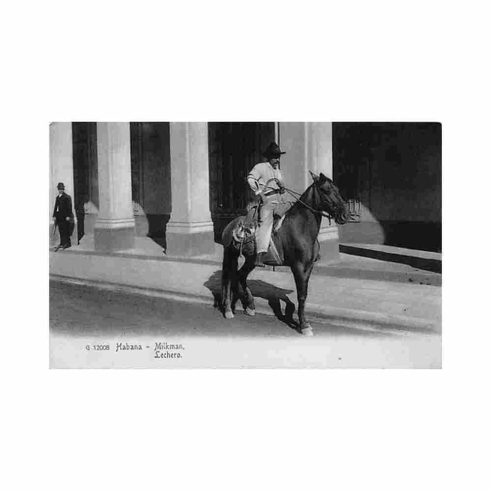 cuba la habana lechero ed the rotograph co 12008 Vintage A4 Photo Print