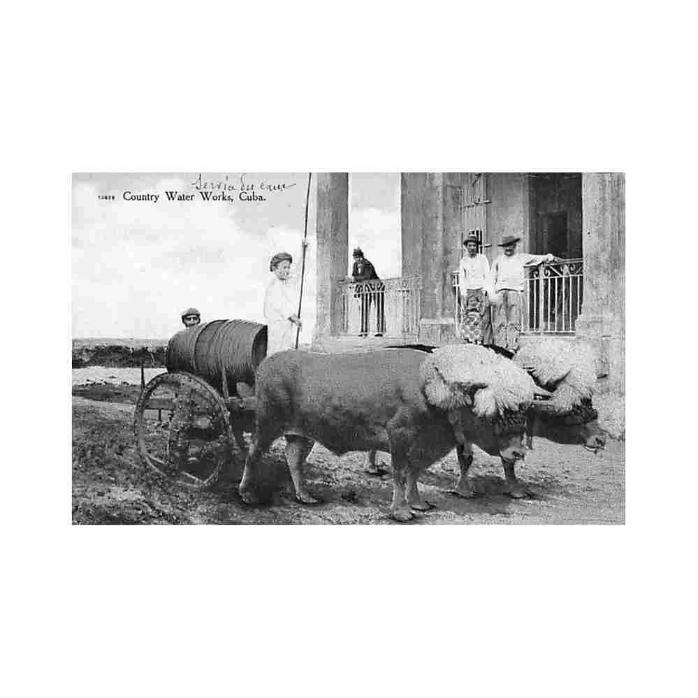 cuba servicio de aguas ed c t co Vintage A4 Photo Print