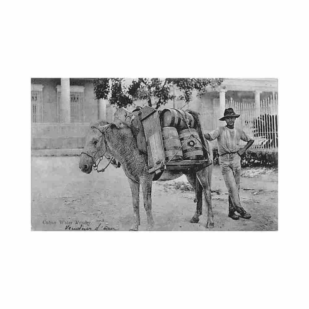 cuba vendedor de agua ed harris bros co 1039 Vintage A4 Photo Print