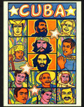 cuban poster che guevara fidel castro Advert A4 Photo Print