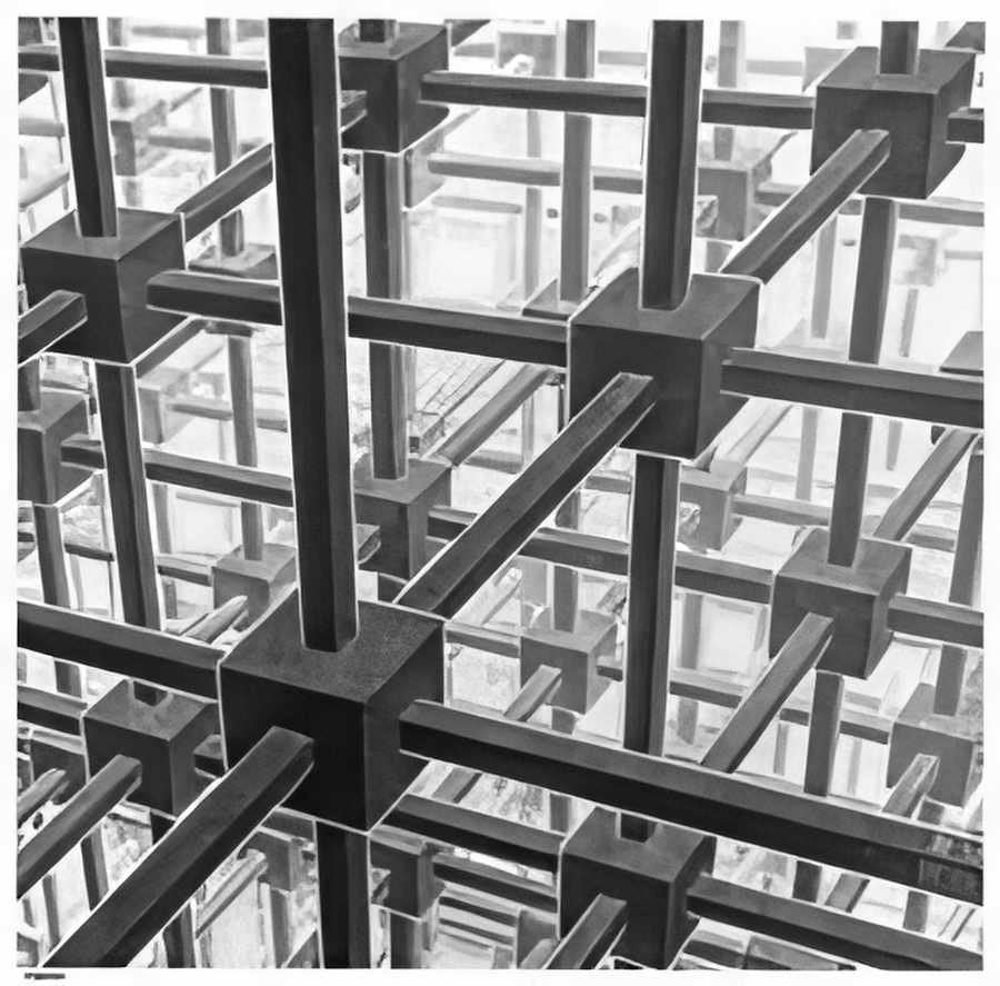 cubic space division. mc escher 1953 A4 Photo Print
