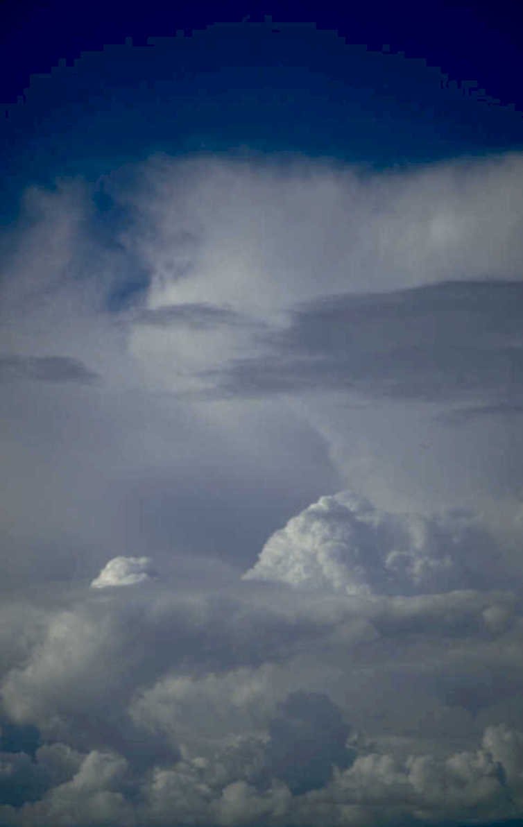 cumulonimbus sky clouds 2 1980s 1990s A4 Photo Print
