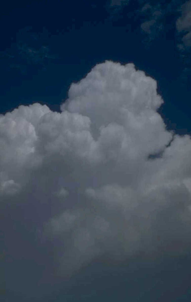 cumulus clouds sky 1 1980s 1990s A4 Photo Print