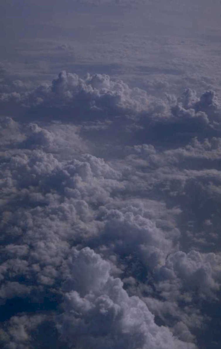 cumulus clouds sky 2 1980s 1990s A4 Photo Print