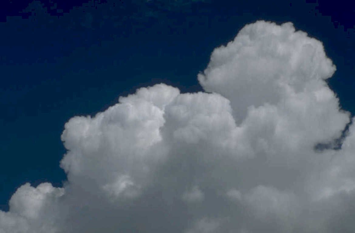 cumulus clouds sky 3 1980s 1990s A4 Photo Print