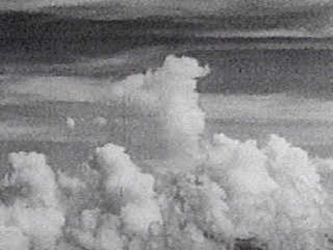 cumulusclouds coastalsky overcast1980s 1990s A4 Photo Print