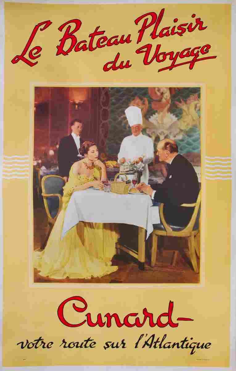 cunard le bateau plaisir du voyage 1939 4 Advert A4 Photo Print