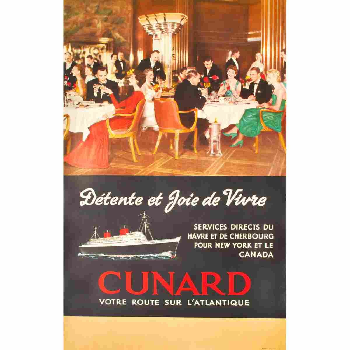 cunard votre route sur l atlantique 1939 2 Advert A4 Photo Print