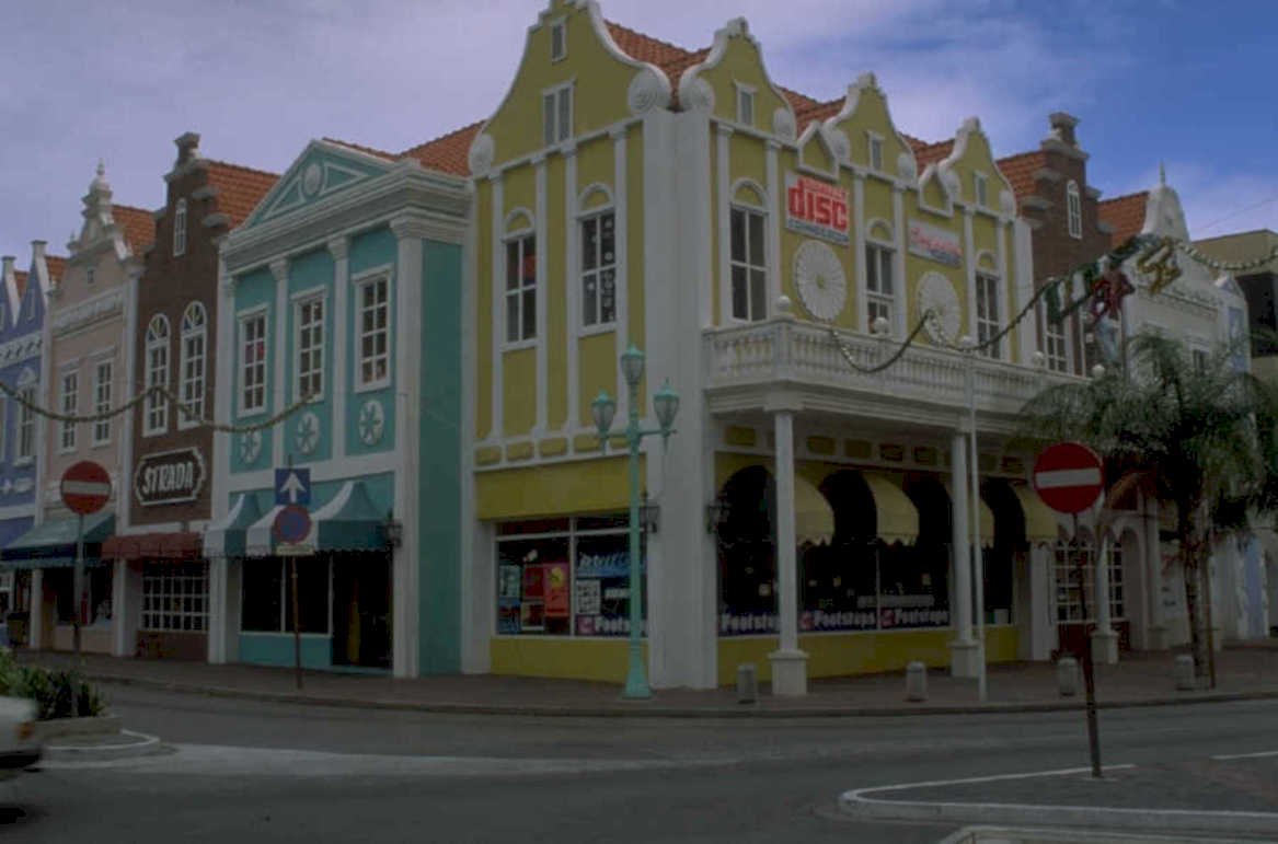 curacao architecture willemstad 1980s 1990s A4 Photo Print