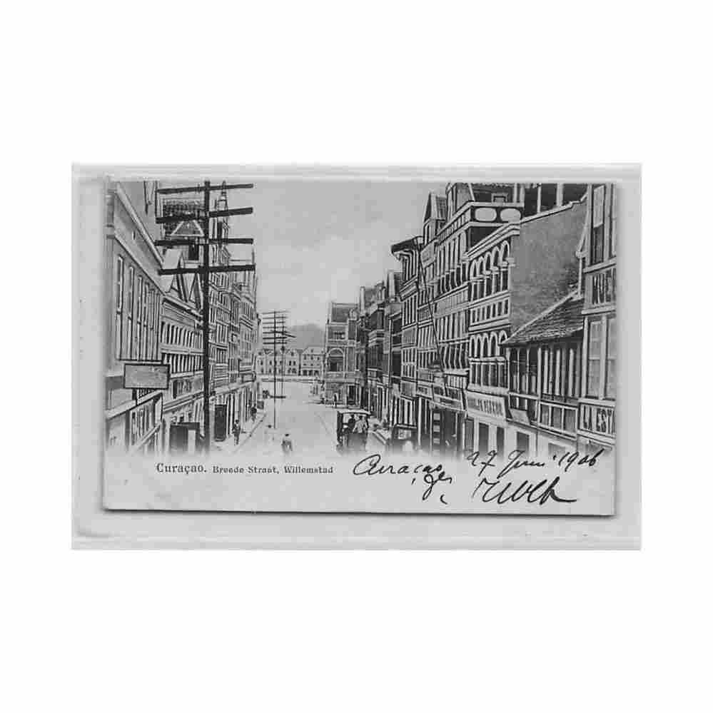 curacao breede straat willemstad Vintage A4 Photo Print