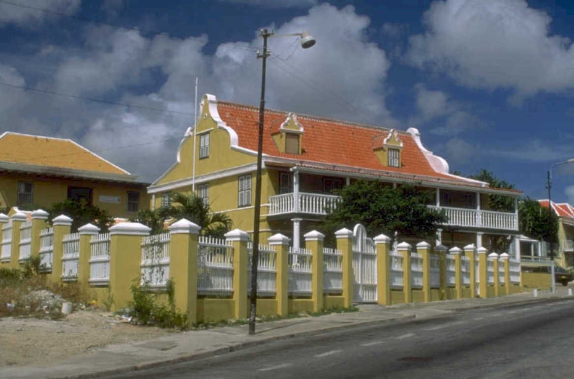 curacao colonial house 1980s 1990s A4 Photo Print