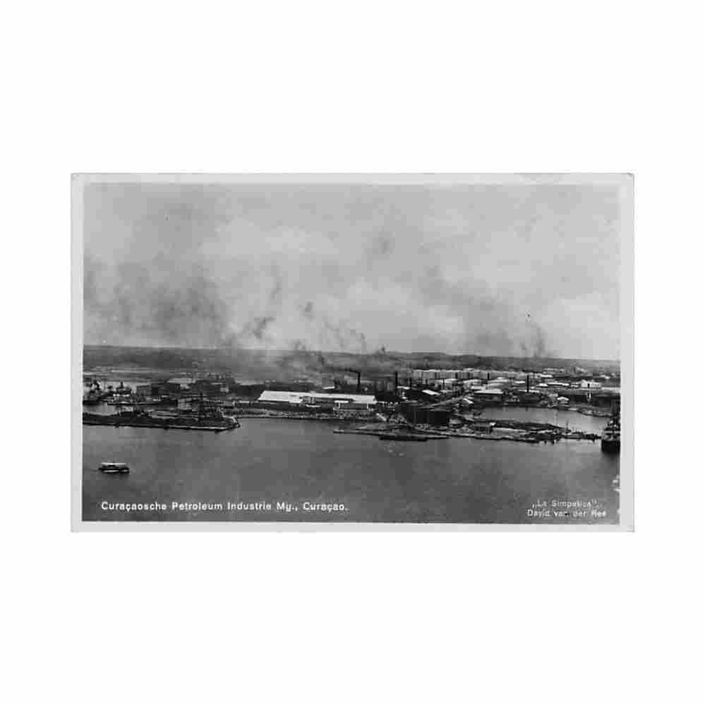 curacao curacaosche petroleum industrie my la simpatica david van der ree Vintage A4 Photo Print