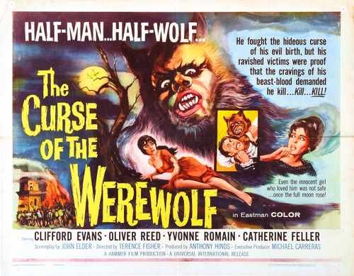 curse of werewolf  02 film star poster A4 Photo Print