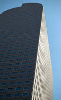 curved office building Vintage A4 Photo Print