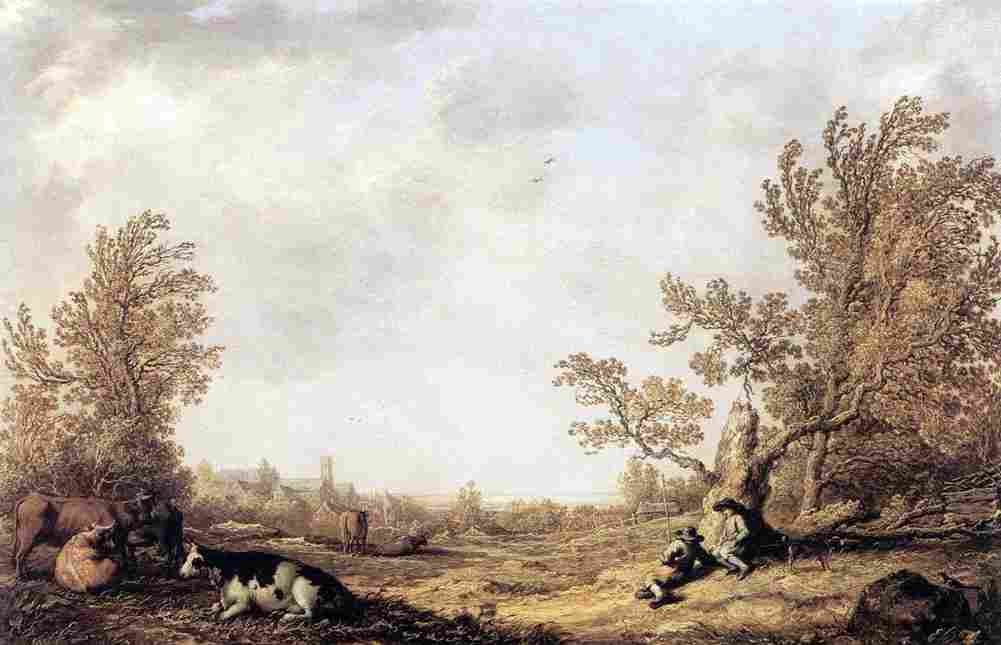 cuy Cows and Herdsmen Art A4 Photo Print