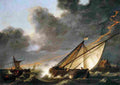 cuy Ships Tossed in a Gale Art A4 Photo Print