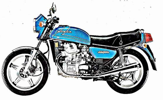 cx500 motorbike A4 Photo Print