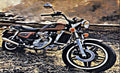 cx650 custom motorbike A4 Photo Print