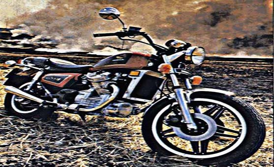 cx650 custom motorbike A4 Photo Print